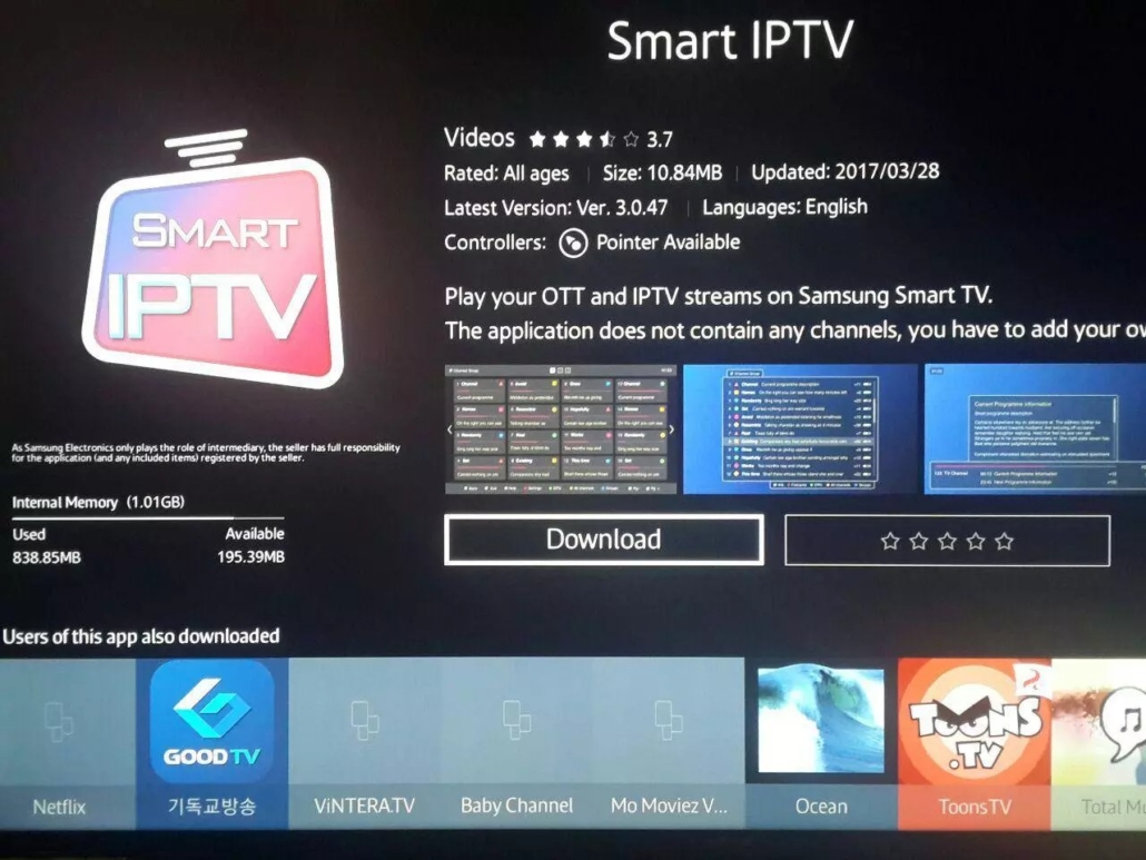 Smart IPTV App for Smart TV's