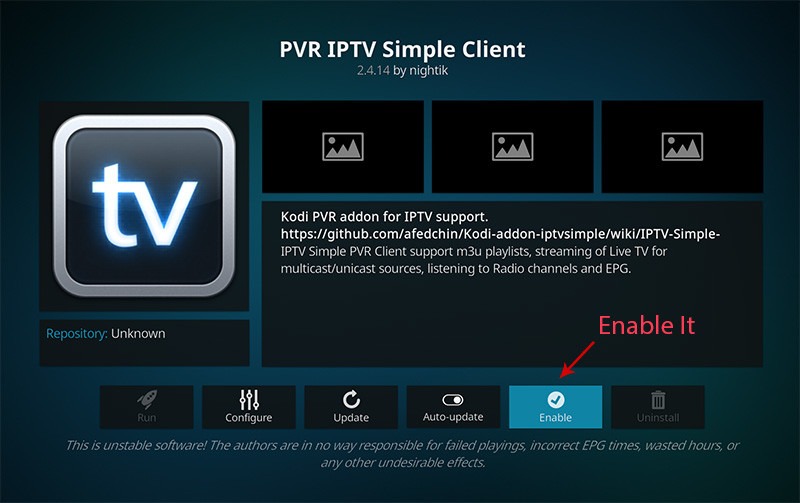 Install IPTV Channels on KODI