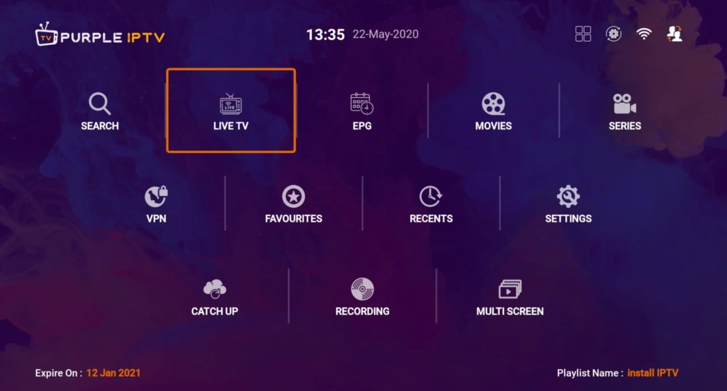 Download IPTV Smart Purple