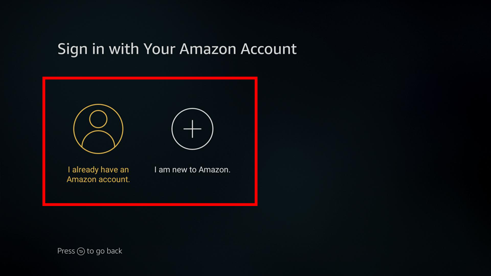 Sign into your Amazon Account