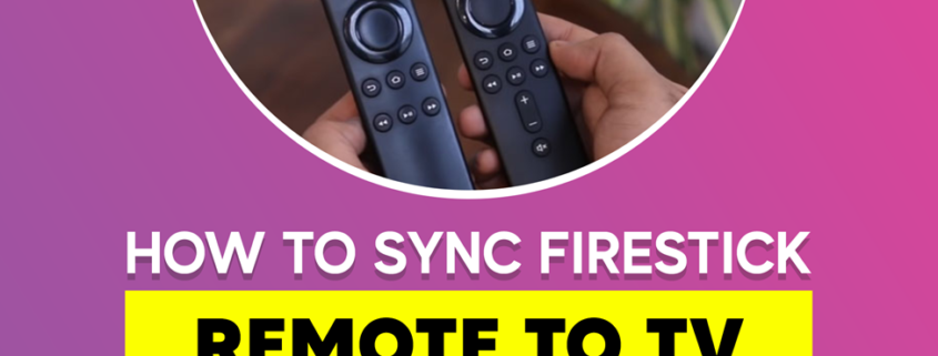 Syncing firestick remote to TV