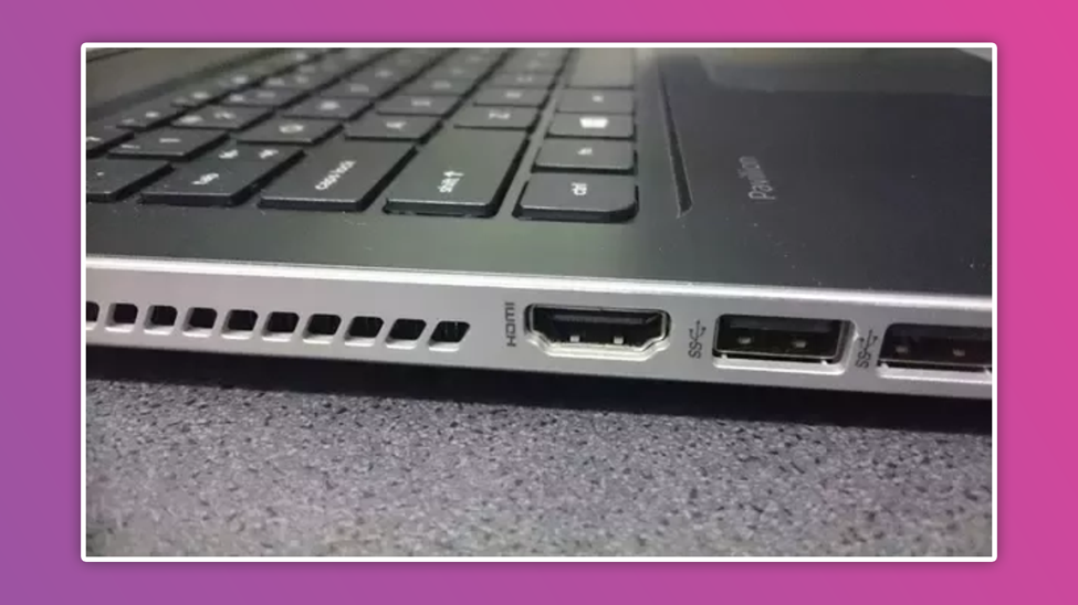 Laptop with HDMI input