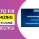 How to Fix Optimizing System Storage on Firestick