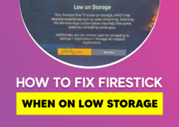 How to fix it when firestick storage is low